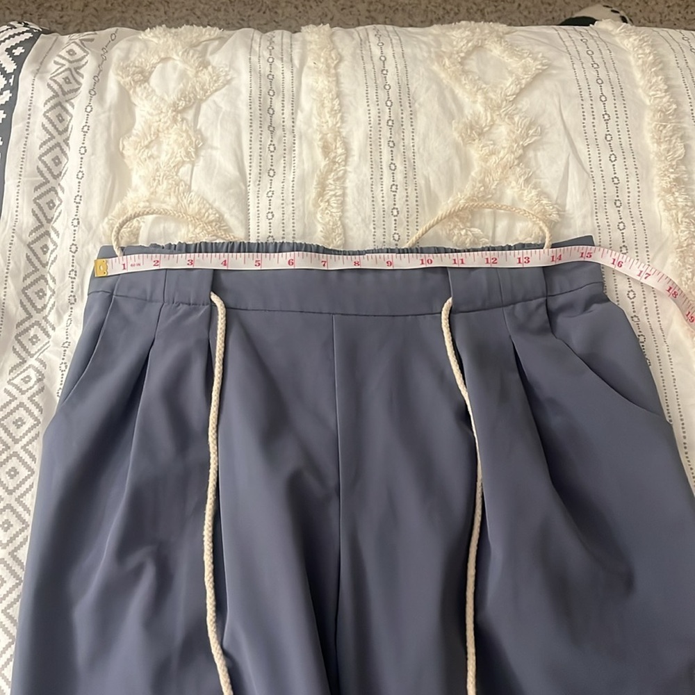 NY collection will blue drawstring jogger pants - Picture 8 of 10